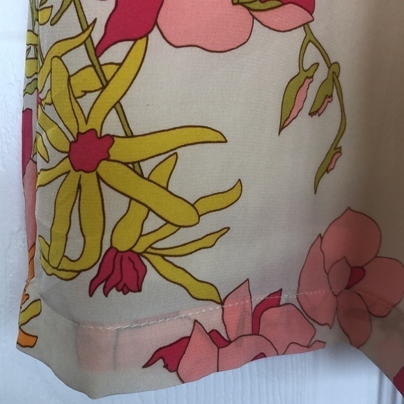 sara Campbell silk dress floral print fully lined - Picture 4 of 10